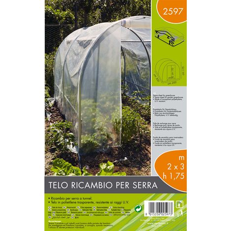 Telo ricambio per serra (200 x 300 x h 175 cm) modello metide (1/2)