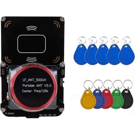 Lecteur de cartes RFID Proxmark3 + porte-clés 5XUID/CUID, graveur de clés IC/ID, duplicateur RFID, puce intelligente NFC 5.0 C (1/4)