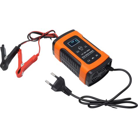 Chargeur de batterie de voiture intelligent à maintien automatique, affichage numérique LCD, 5 A, 12 V, FBC1205D, prise AC100V-240VEU (1/5)