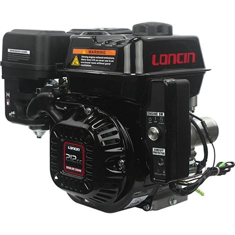 7 HP LONCIN G210 FD T/Q AVV.elettrico Motore BATTERIA COMPRESA Albero Cilindrico 19,05 mm