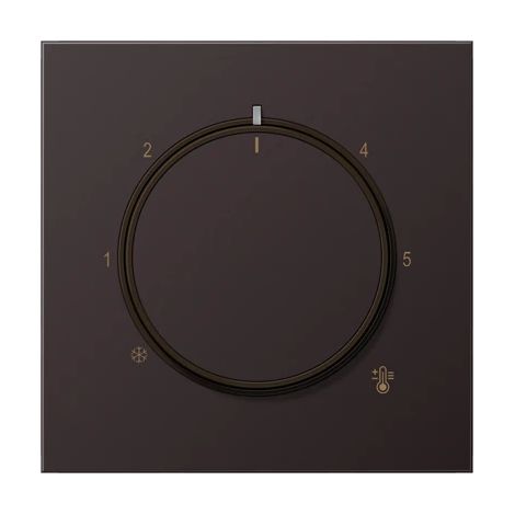 Jung Copertura per termostato, alluminio verniciato, serie LS, dark AL 1749 D