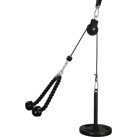 Cable Poulie Musculation Tirage LAT Pulldown Machine Systeme Kit Corde Poulie Haute Triceps Entraînement en Force des Bras (1/5)