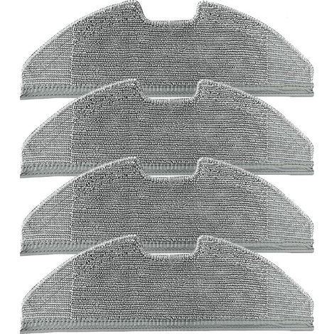 Lot de 4 lingettes de nettoyage en microfibre pour aspirateur hybride Eufy RoboVac G10 G30 (1/5)