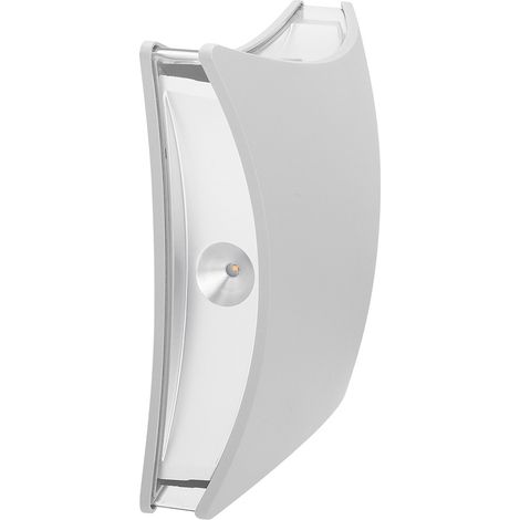Moderne Außenwandleuchte aus gebürstetem Aluminium lichtgrau, IP54 (1/5)