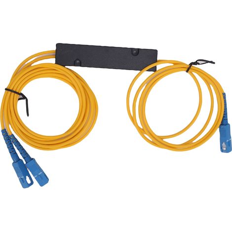 Répartiteur fibre optique monomode G657A1 1x2, connecteurs SC FC LC ST, câble optique 1310-1550nm (1/5)