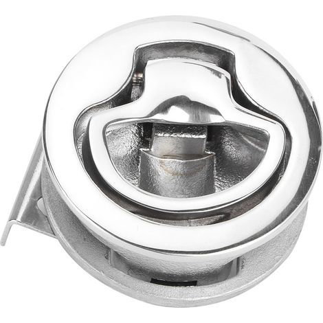 Loquet de traction affleurant de trappe de pont rond de bateau d'acier inoxydable de 2 pouces pour le Yacht marin (1/5)