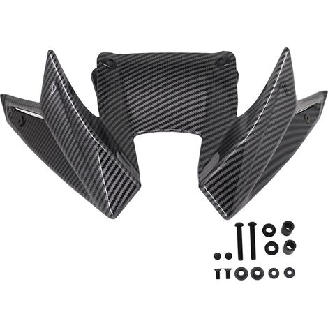 Ensemble d'ailes aérodynamiques pour moto améliorant la stabilité à haute vitesse, construction ABS pour les conditions de conduite agressives Aile de force d'appui de moto (1/5)