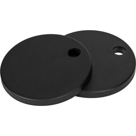 Abattant WC noir mat WENKO Galati 36 x 46 cm descente amortie en Duroplast Soft-Touch effet design hygiénique anti-fingerprint avec fixation 1-Knopf Fix-Clip pour installation rapide et facile (1/5)