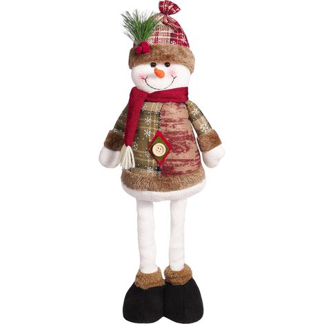 Ej.Life (Schneemann) Weihnachten Teleskop Puppe Alter Mann Schneemann Elch Weihnachtsdekoration liefert Weihnachtsatmosphäre Dekoration (1/5)