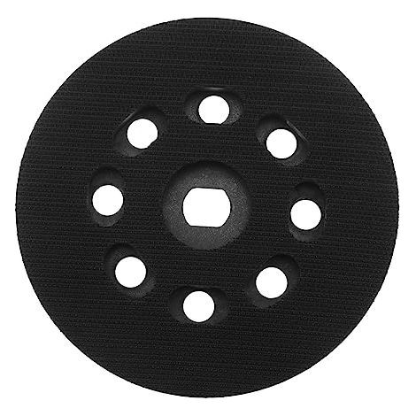 Plateau de ponçage de rechange auto-agrippant de 125 mm à 8 trous, compatible avec les ponceuses Black & Decker BD190, KA190E et SPEC375. (1/5)