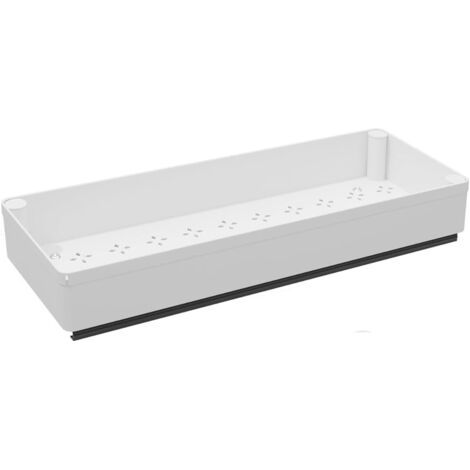 QORVA-Organiseur de tiroir de cuisine extensible, 40 x 13,5 x 7 cm, organiseur de tiroir télescopique en ABS