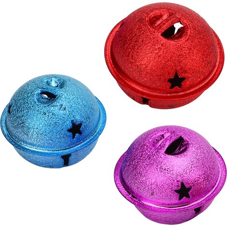 40 mm farbige Metallglöckchen, 15er-Pack, lackierter Eisen-Hohlstern, matte Oberfläche, DIY-Schmuckanhänger (1/5)
