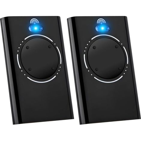 2 télécommandes de remplacement pour 787010 XT4 868 SLH LR, 868 MHz, 4 canaux, compatibles avec XT4 868 SLH LR, XT4 868 SLH, XT2 868 SLH LR, XT2 868 SLH (noir) (1/5)