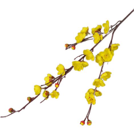 Künstliche Pflaumenblüten, authentische und realistische Pflanze für Zuhause, Hotel, Büro, Hochzeitsfeier, Gartendekoration (221129WD02-9) (1/5)