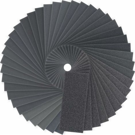 VURAHOME - Papier de Verre, 120 à 3000 Grain Papier a Poncer eau/sec Carrosserie, Bois, Métal, 9 x 3.6 Papier Abrasif (84pcs) (1/5)