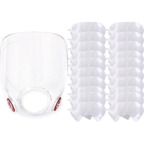 Ensemble de lentilles de rechange et 20 protections de lentille 6885 pour masques respiratoires des séries 6885, 6000, 6700, 6800 et 6900 (1/5)