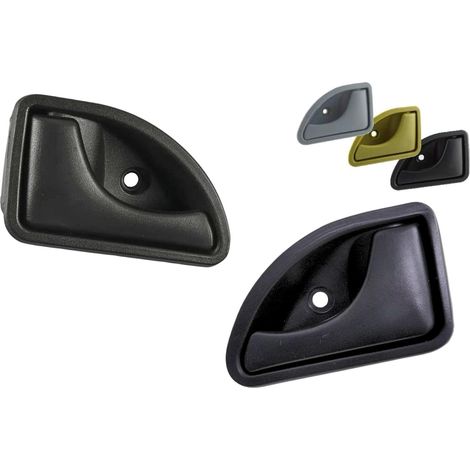 2 - Poignée de porte - Clanche de portière - Remplacement avant gauche et droite - Pour Renault Twingo et Kangoo - Noir