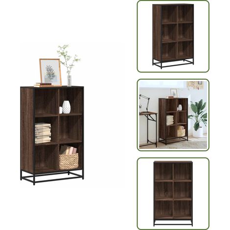 vidaXL Bücherregal Braun Eichen-Optik 65,5x33x107,5 cm Holzwerkstoff (1/5)