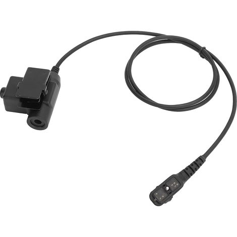 Adaptateur casque PTT U94 robuste pour casque Hytera série HYT PD - Sûr, portable, longueur 1 mètre (1/5)