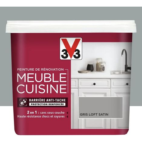 Peinture De Rénovation V33 Meuble De Cuisine Gris Loft 0,75 L (1/4)