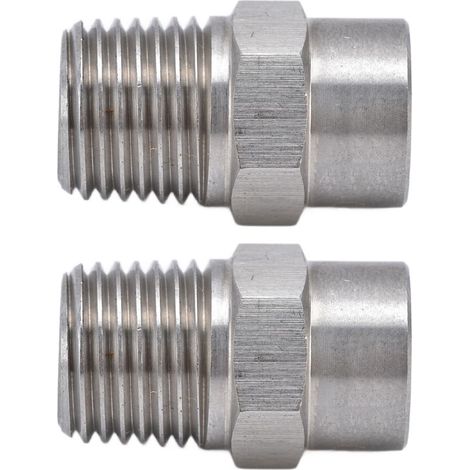 Lot de 2 buses de pulvérisation en acier inoxydable 304, résistantes à l'usure, large zone de couverture, compactes et pratiques, pour une utilisation avec brumisateur. Diamètre : 3,0 mm. (1/5)