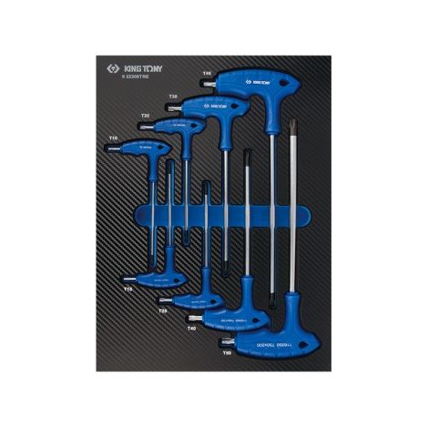 KING TONY - Module mousse + PP 8 pièces clés en L Torx T10 -T50 (série 1163TR) (1/2)