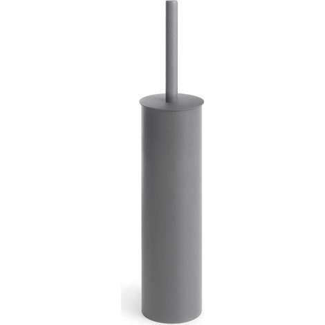 Lineabeta - Runder Wand-/Stütz-Toilettenbürstenhalter aus mattgrauem Stahl