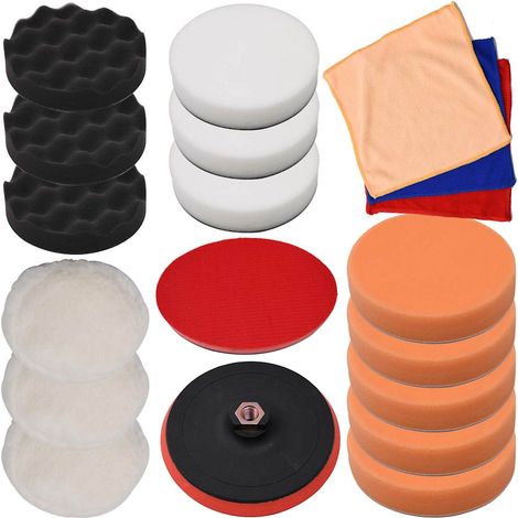 145370 vidaXL 18 Piece Polishing Pad Set 150 mm (1/5)