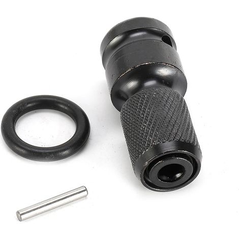 Adaptateur de douille pour mandrin de perceuse à six pans creux (1/2") vers douille pour perceuse à percussion à six pans creux (1/4") pour clé à chocs (1/5)
