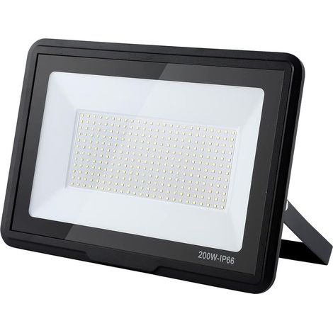 Floodlight LED outdoor 200W 25000lm 6000K IP66 waterproof Angle of harness 120° Lighting safety garden, garage, promeneurs (1/4)
