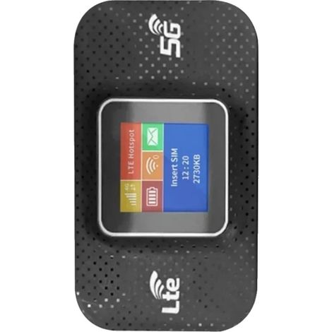 Routeur Portable Sans Fil, Support 4G LTE, Design Compact, noir (1/2)
