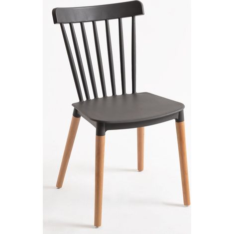 Sillas Comedor - Silla Leka - Gris oscuro (1/5)