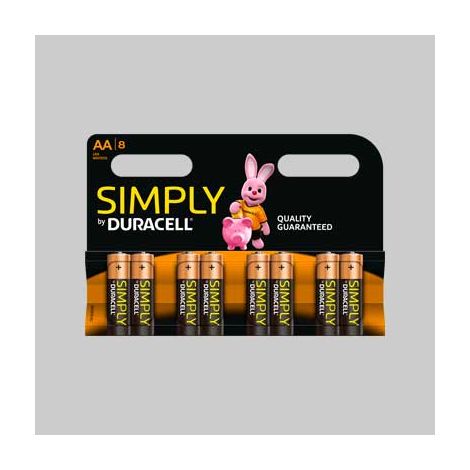 Pile simply stilo serie 8 blister 8 pezzi conf. da 12 pz