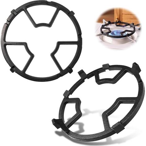 2 Pièces Anneau De Support De Wok Pour Gaziniere Gaz En Fonte, Anneau De Wok Pour CuisinièRe à Gaz, Supports Pour CuisinièRes à Gaz (1/4)