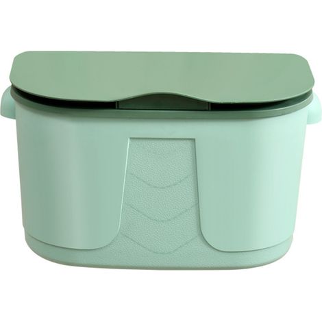 Poubelle murale de cuisine avec couvercle, gain de place, design moderne et hygiénique pour intérieur (1/2)