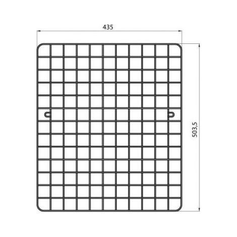 Grille de protection métallique 503.5x435mm pour projecteur HORUS 3 GEWISS GW85182
