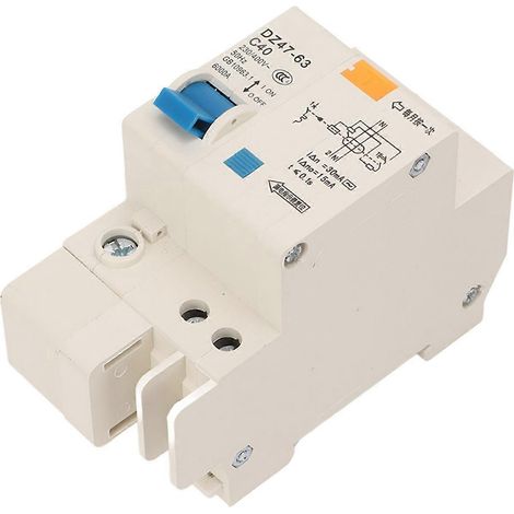 Miniatur-Leistungsschalter, tragbarer Überlastschutzschalter, 40 A, 230 V, 400 V, DIN-Schienenmontage