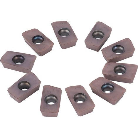 10 plaquettes de tournage en carbure pour outils CNC, plaquettes de finition pour tour avec revêtement (APMT1135PDER-MO2) (1/5)