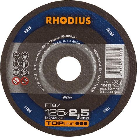 Disco Di Taglio Ft67 125 Mm X 2,5 Mm Rodio (25)