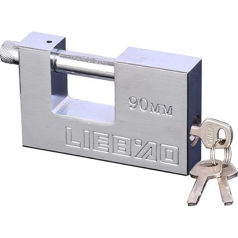 90 mm Cadenas Haute Sécurité, Cadenas Exterieur Ultra Robuste avec 3 Clés, Manille de 11.5 mm d’Épaisseur, pour Entrepôt, Conteneur, Garage, Volet, Garages (1/4)