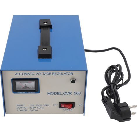 – Régulateur de tension automatique monophasé 500 VA – Entrée 160-250 V – Sortie 220 V – Protection appareils électroménagers - CVR 500 VA (1/5)