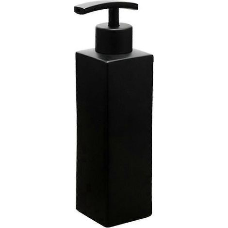 Distributeur de savon liquide noir en acier inoxydable pour salle de bain, 350 ml (1/5)