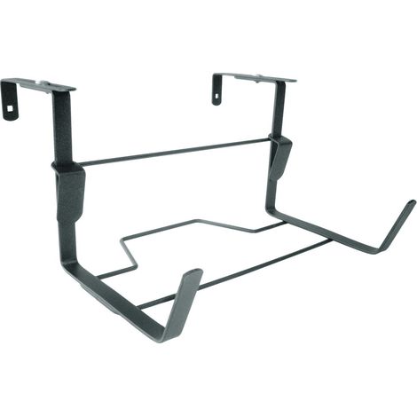 Support jardinière fer plat fixations réglables anthracite 35x18 cm