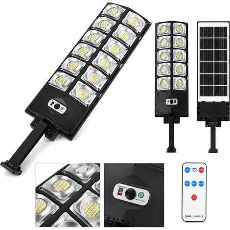 Lampe solaire LED 1700 W avec télécommande Kraft&Dele