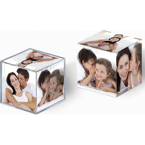 Walther Cube foto trasparente 9 cm per decorazione interna (1/4)