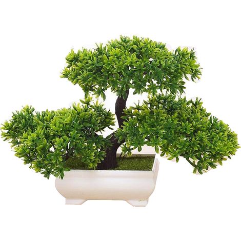 Bonsai Artificial - Plastic Pine Tree - For Office Window Sill Yard - 1 Piece (1/5)