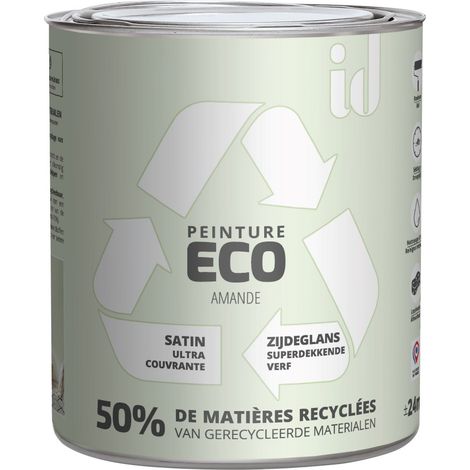 PEINTURE ECO RESPECTUEUSE SATIN AMANDE 2L - ID Paris (1/2)