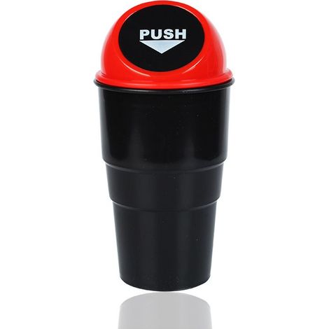 poubelles fixées sur une voiture, accessoires automobiles pour l'intérieur de la voiture, voiture rouge (1/5)