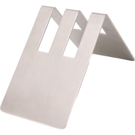 Kaffeefilter-Organizer aus Edelstahl, zwei Fächer, kompaktes Design für Küche, Büro, Hotel, kleine Räume, Silber