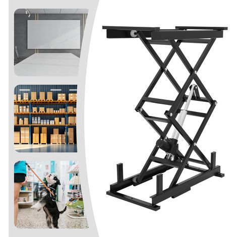 Table élévatrice à ciseaux hydraulique électrique pliable avec télécommande, capacité de 82 kg, hauteur réglable 26,5-127cm, pour usines, entrepôts, supermarchés, manutention et transport de matériaux